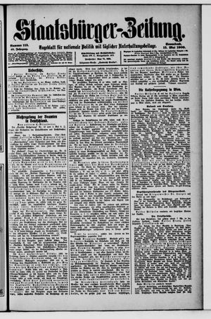 Staatsbürger-Zeitung vom 15.05.1909