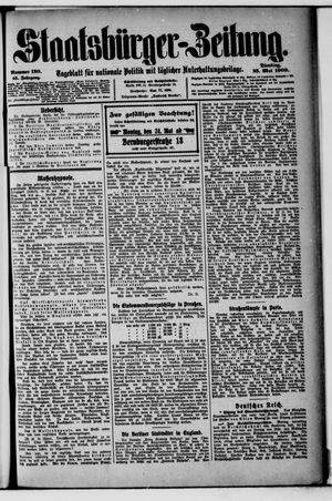 Staatsbürger-Zeitung vom 25.05.1909