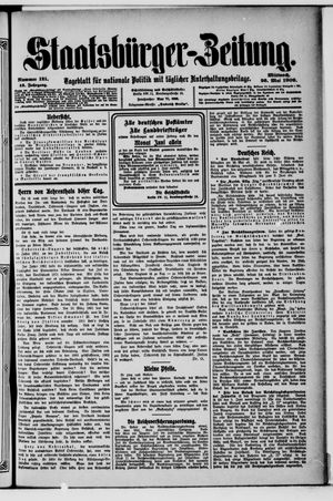 Staatsbürger-Zeitung vom 26.05.1909