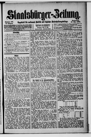 Staatsbürger-Zeitung vom 27.05.1909