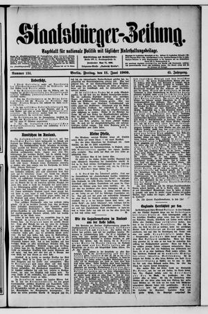 Staatsbürger-Zeitung vom 11.06.1909