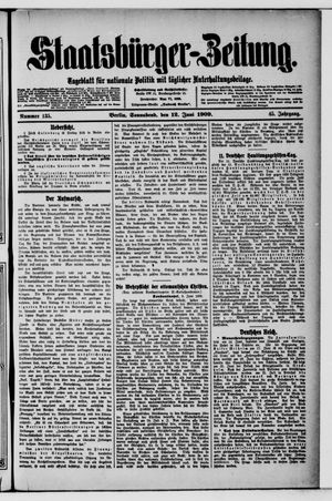 Staatsbürger-Zeitung vom 12.06.1909
