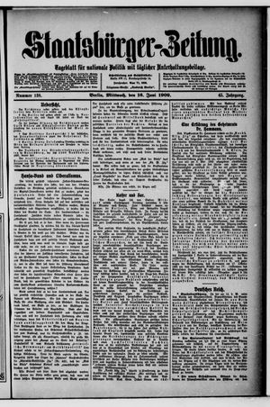 Staatsbürger-Zeitung vom 16.06.1909