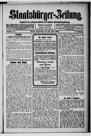 Staatsbürger-Zeitung vom 24.06.1909