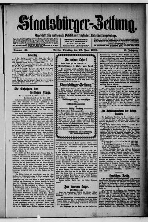 Staatsbürger-Zeitung vom 29.06.1909