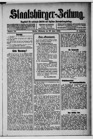 Staatsbürger-Zeitung vom 30.06.1909