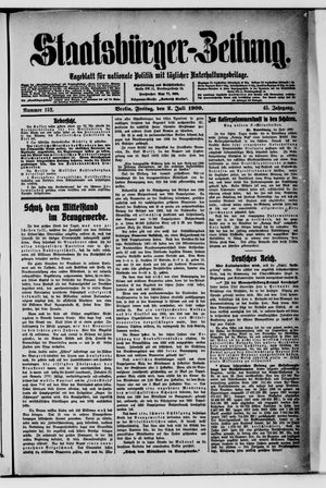 Staatsbürger-Zeitung vom 02.07.1909