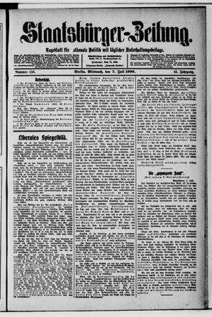 Staatsbürger-Zeitung vom 07.07.1909
