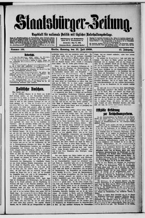 Staatsbürger-Zeitung vom 11.07.1909