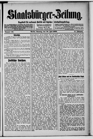 Staatsbürger-Zeitung vom 18.07.1909