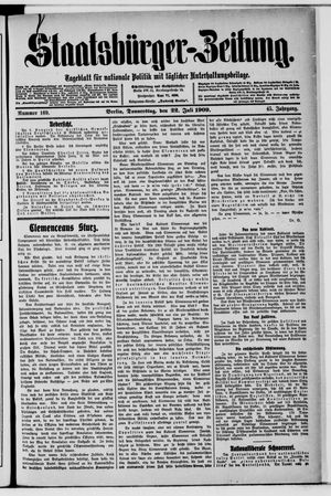 Staatsbürger-Zeitung vom 22.07.1909