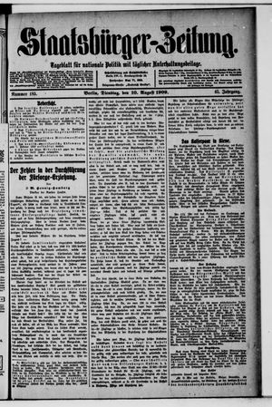 Staatsbürger-Zeitung vom 10.08.1909