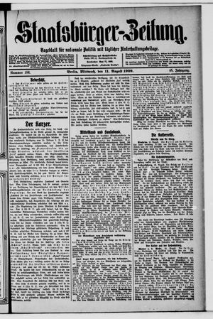 Staatsbürger-Zeitung vom 11.08.1909
