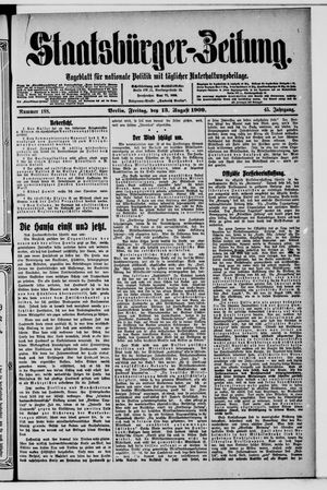 Staatsbürger-Zeitung vom 13.08.1909