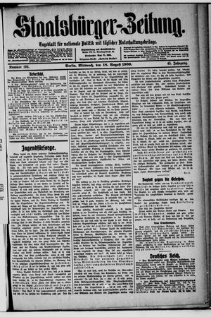 Staatsbürger-Zeitung vom 18.08.1909