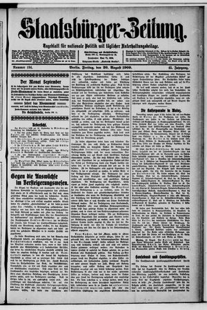 Staatsbürger-Zeitung vom 20.08.1909