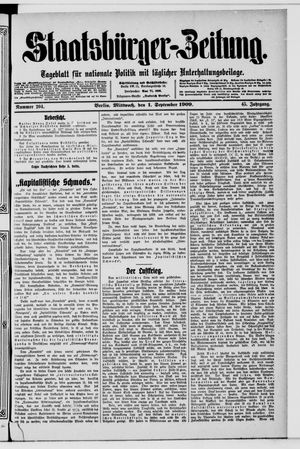 Staatsbürger-Zeitung vom 01.09.1909