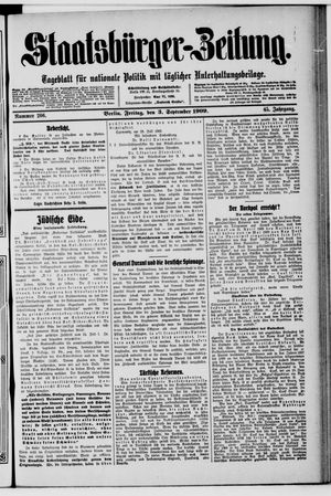 Staatsbürger-Zeitung vom 03.09.1909
