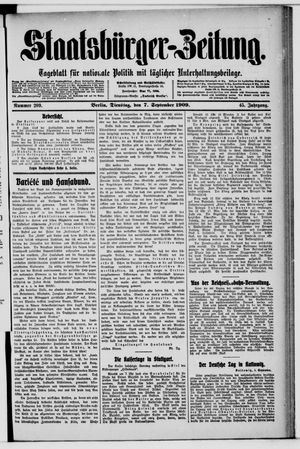 Staatsbürger-Zeitung vom 07.09.1909