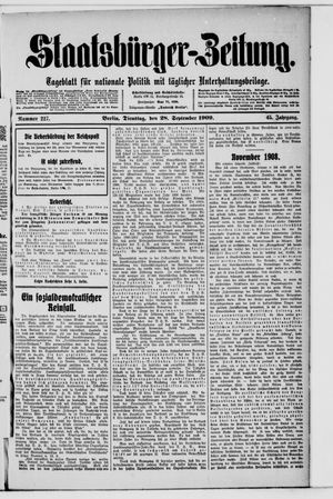 Staatsbürger-Zeitung vom 28.09.1909