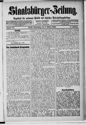 Staatsbürger-Zeitung vom 07.10.1909