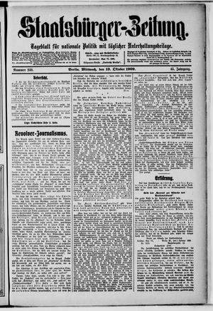 Staatsbürger-Zeitung vom 13.10.1909