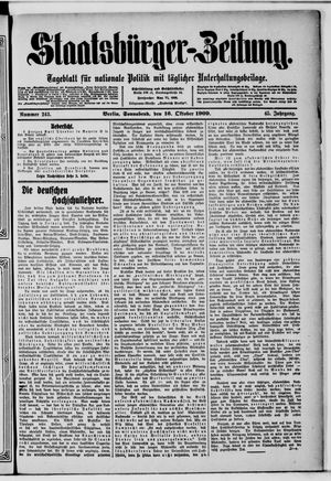 Staatsbürger-Zeitung vom 16.10.1909