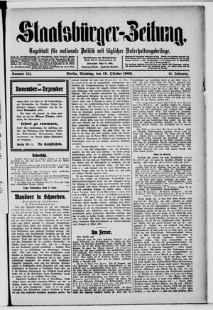 Staatsbürger-Zeitung vom 19.10.1909
