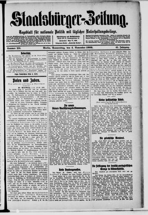Staatsbürger-Zeitung vom 04.11.1909