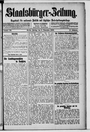 Staatsbürger-Zeitung vom 05.11.1909