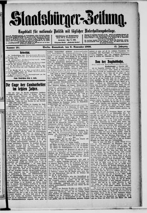Staatsbürger-Zeitung vom 06.11.1909