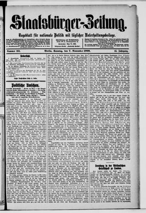 Staatsbürger-Zeitung vom 07.11.1909