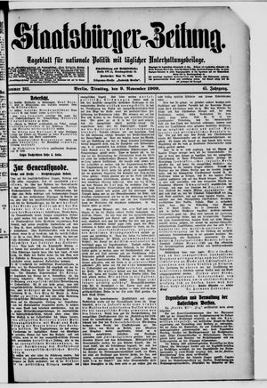 Staatsbürger-Zeitung vom 09.11.1909