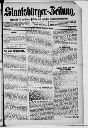 Staatsbürger-Zeitung vom 12.11.1909