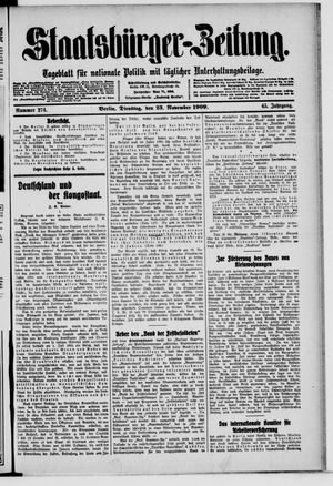Staatsbürger-Zeitung on Nov 23, 1909