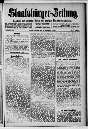 Staatsbürger-Zeitung vom 03.12.1909