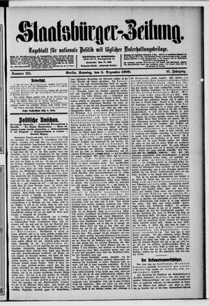 Staatsbürger-Zeitung vom 05.12.1909