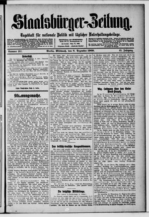 Staatsbürger-Zeitung vom 08.12.1909