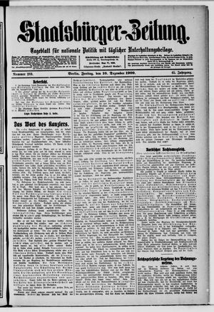 Staatsbürger-Zeitung vom 10.12.1909