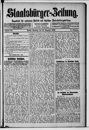 Staatsbürger-Zeitung vom 12.12.1909