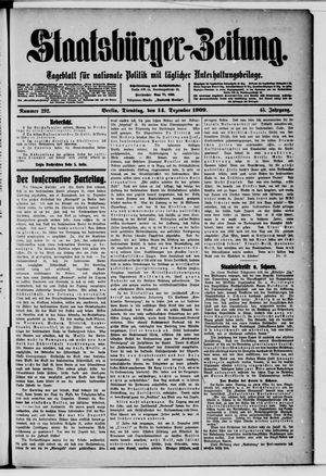 Staatsbürger-Zeitung vom 14.12.1909