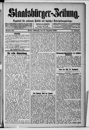Staatsbürger-Zeitung vom 15.12.1909