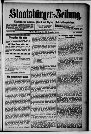 Staatsbürger-Zeitung vom 21.12.1909