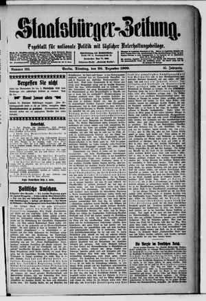 Staatsbürger-Zeitung vom 28.12.1909