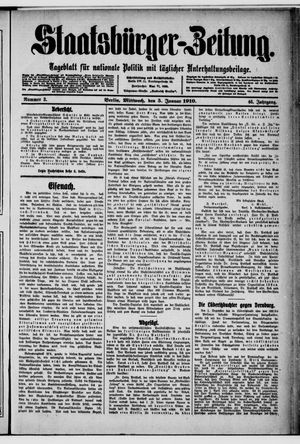 Staatsbürger-Zeitung on Jan 5, 1910