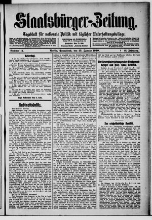Staatsbürger-Zeitung vom 15.01.1910