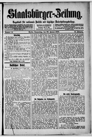 Staatsbürger-Zeitung vom 20.01.1910