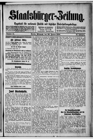 Staatsbürger-Zeitung vom 26.01.1910