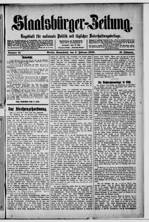 Staatsbürger-Zeitung vom 05.02.1910