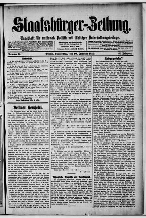 Staatsbürger-Zeitung on Feb 10, 1910